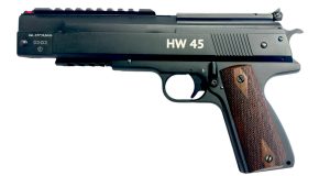 WEIHRAUCH HW45 PELLET PISTOL WITH PIC RAILS